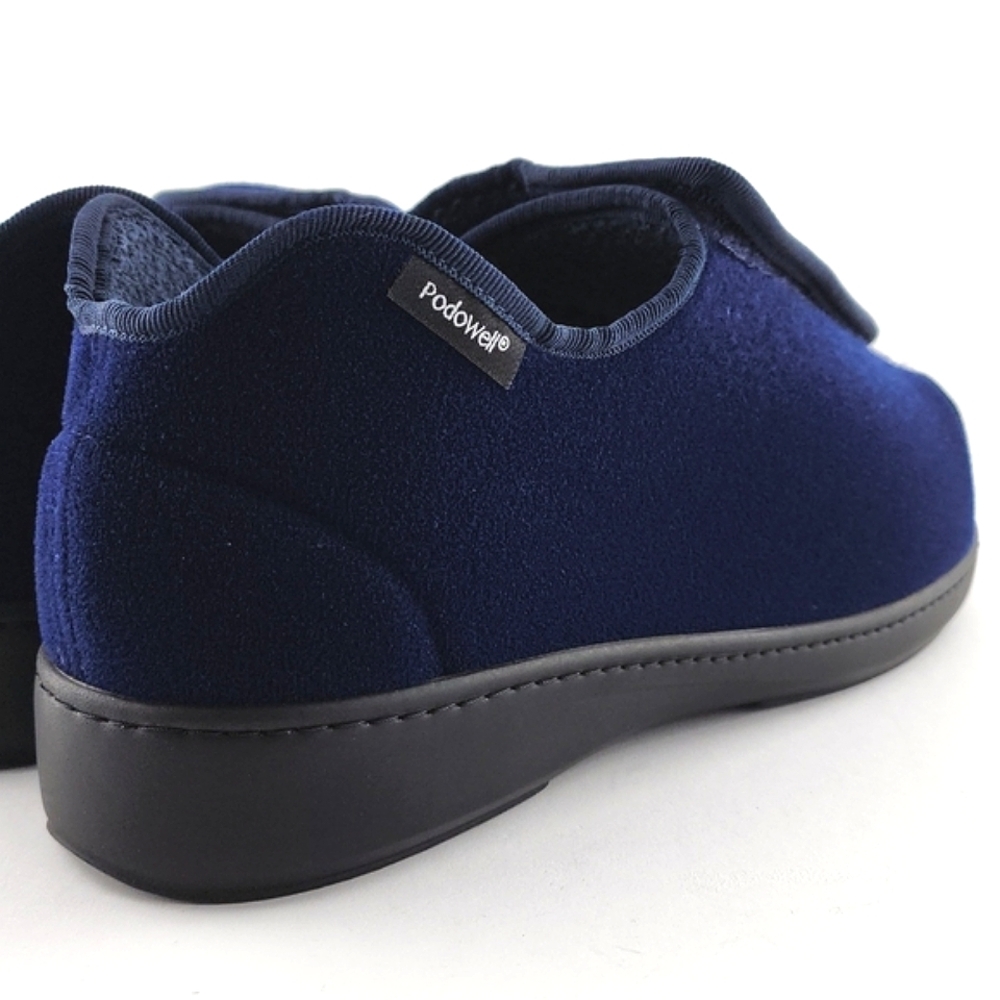 Podowell Men's Blue Alexis Hi-Top Slippers Antibacterial Washable Size 42 - Picture 9 of 15